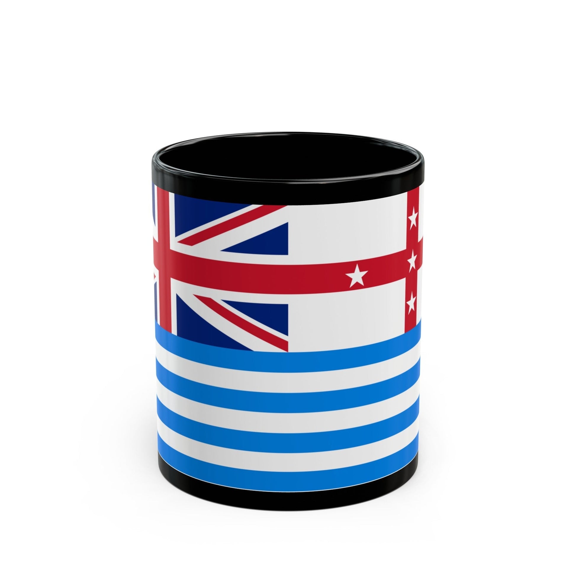 Lower Murray River Flag Australia - Black Coffee Mug-11oz-The Sticker Space