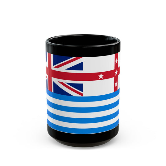 Lower Murray River Flag Australia - Black Coffee Mug-15oz-The Sticker Space