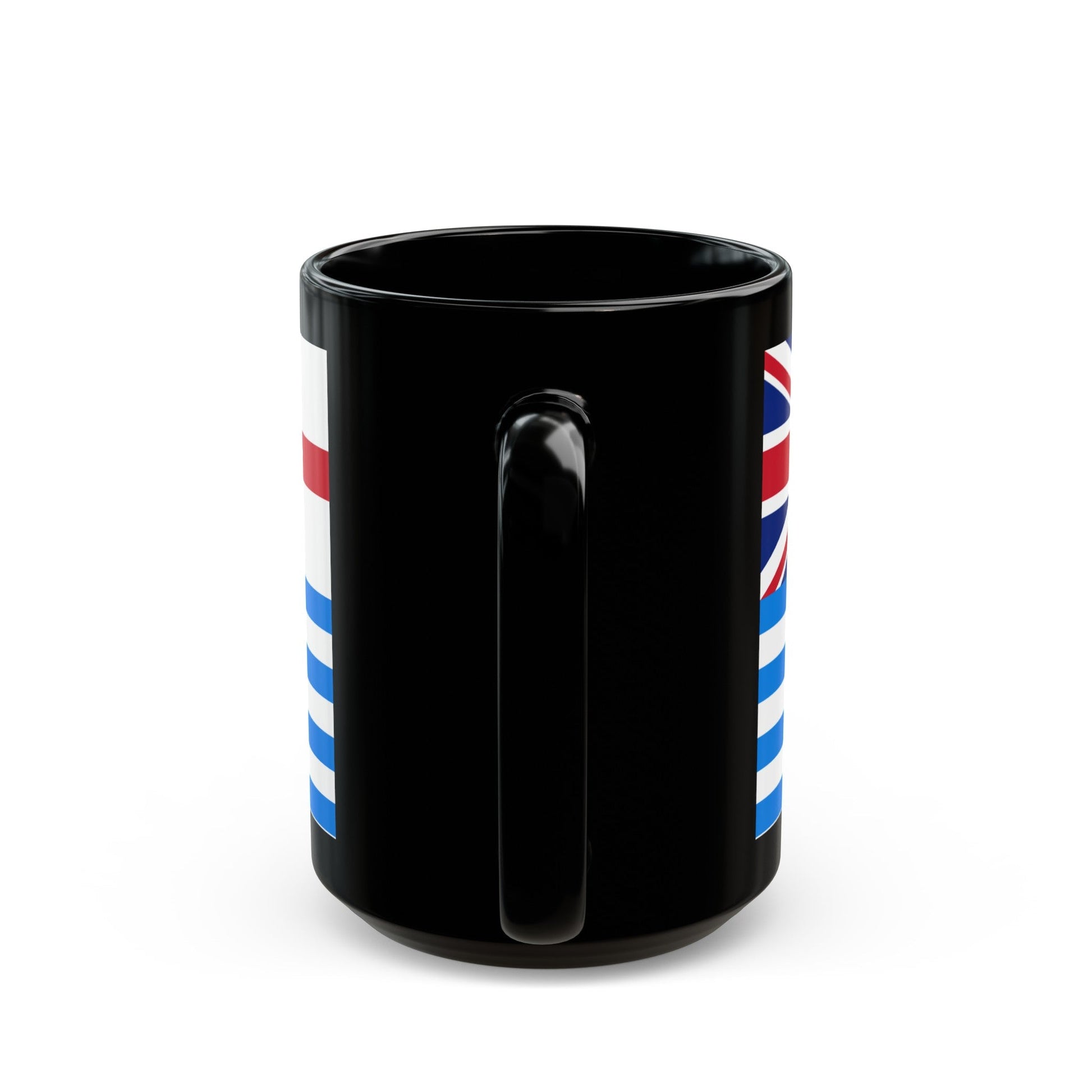 Lower Murray River Flag Australia - Black Coffee Mug-The Sticker Space