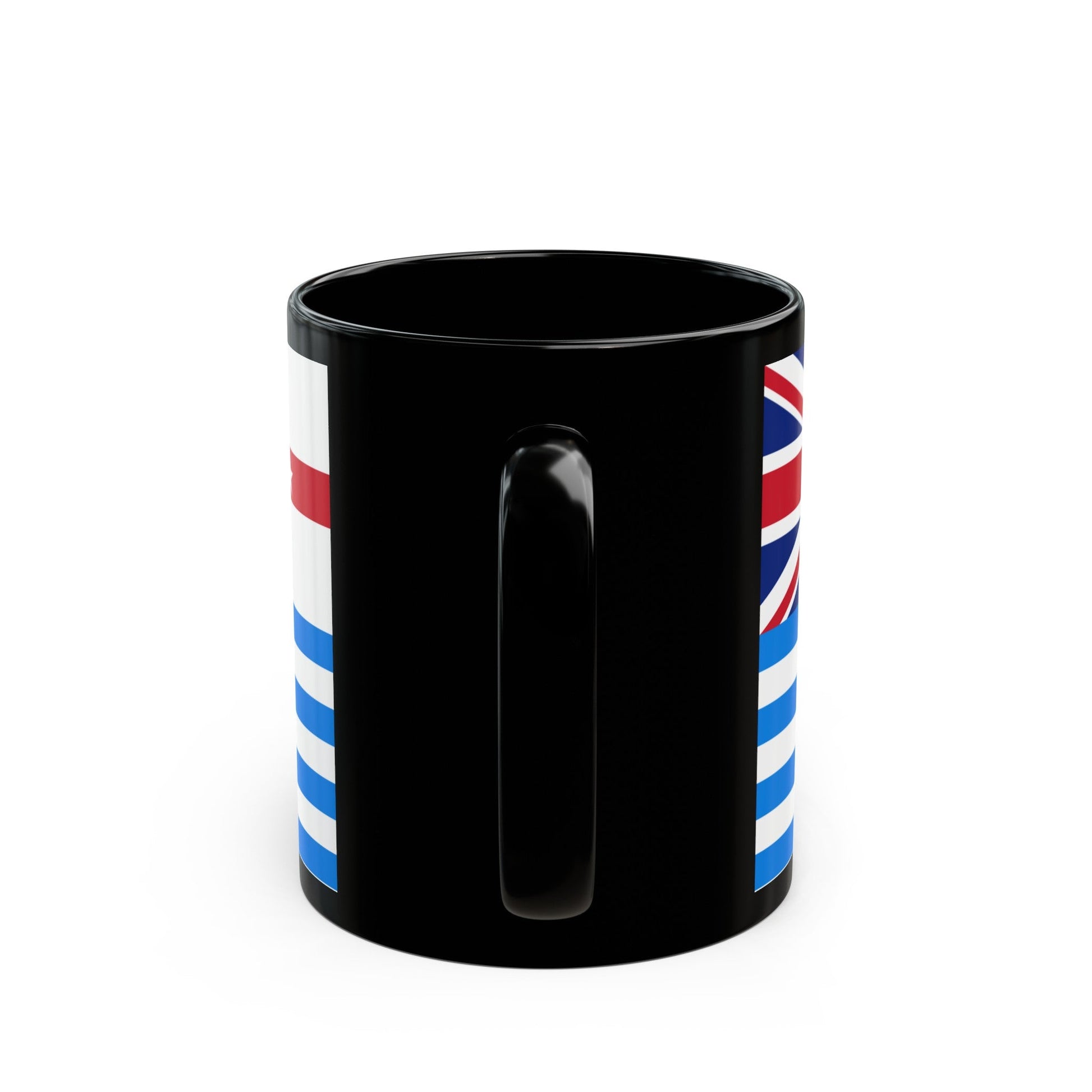 Lower Murray River Flag Australia - Black Coffee Mug-The Sticker Space