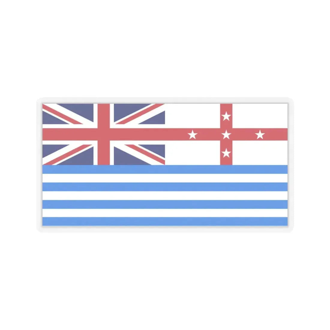 Lower Murray River Flag Australia - STICKER Vinyl Kiss-Cut Decal 6 Inch Transparent - The Sticker Space