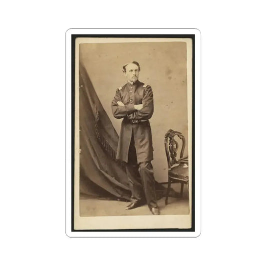 Lt. Robert G. Shaw, Standing, Facing Front (U.S. Civil War) STICKER Vinyl Kiss-Cut Decal 2 Inch White - The Sticker Space