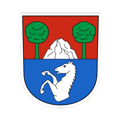 LüterswilGächliwil-blazon (Switzerland) (Coat of Arms) STICKER Vinyl Kiss-Cut Decal 4 Inch White - The Sticker Space