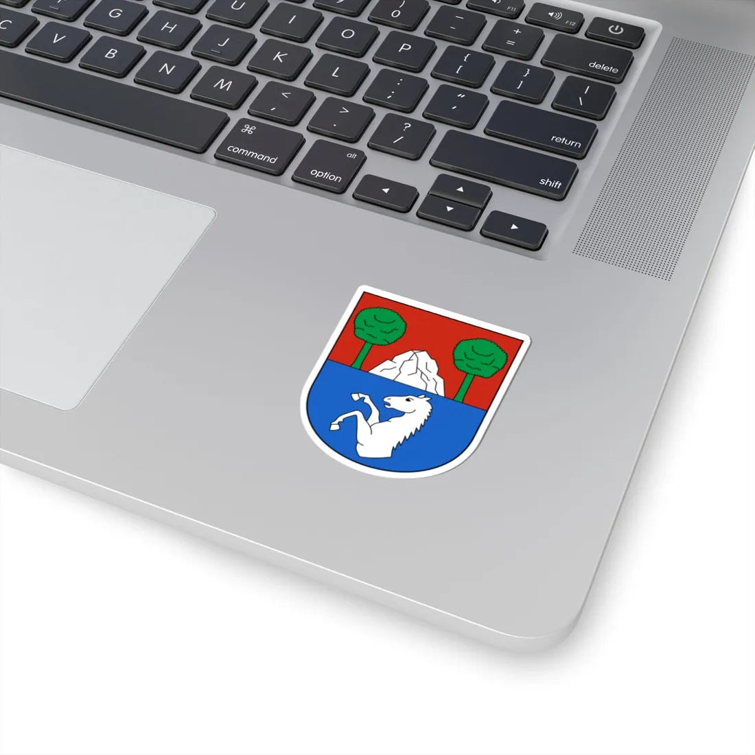 LüterswilGächliwil-blazon (Switzerland) (Coat of Arms) STICKER Vinyl Kiss-Cut Decal - The Sticker Space