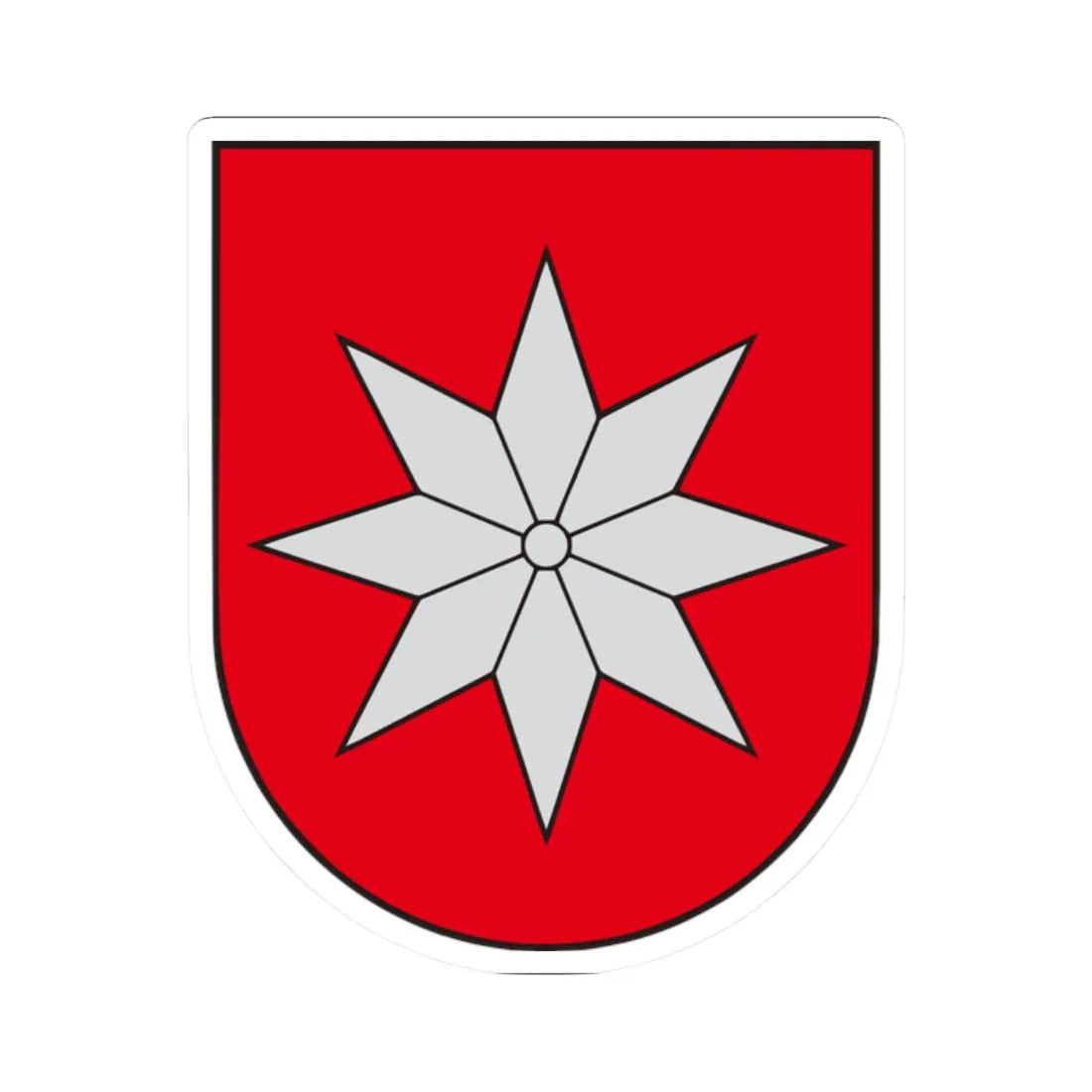 LTU Balninkai COA (Lithuania) (Coat of Arms) STICKER Vinyl Kiss-Cut Decal 2 Inch White - The Sticker Space