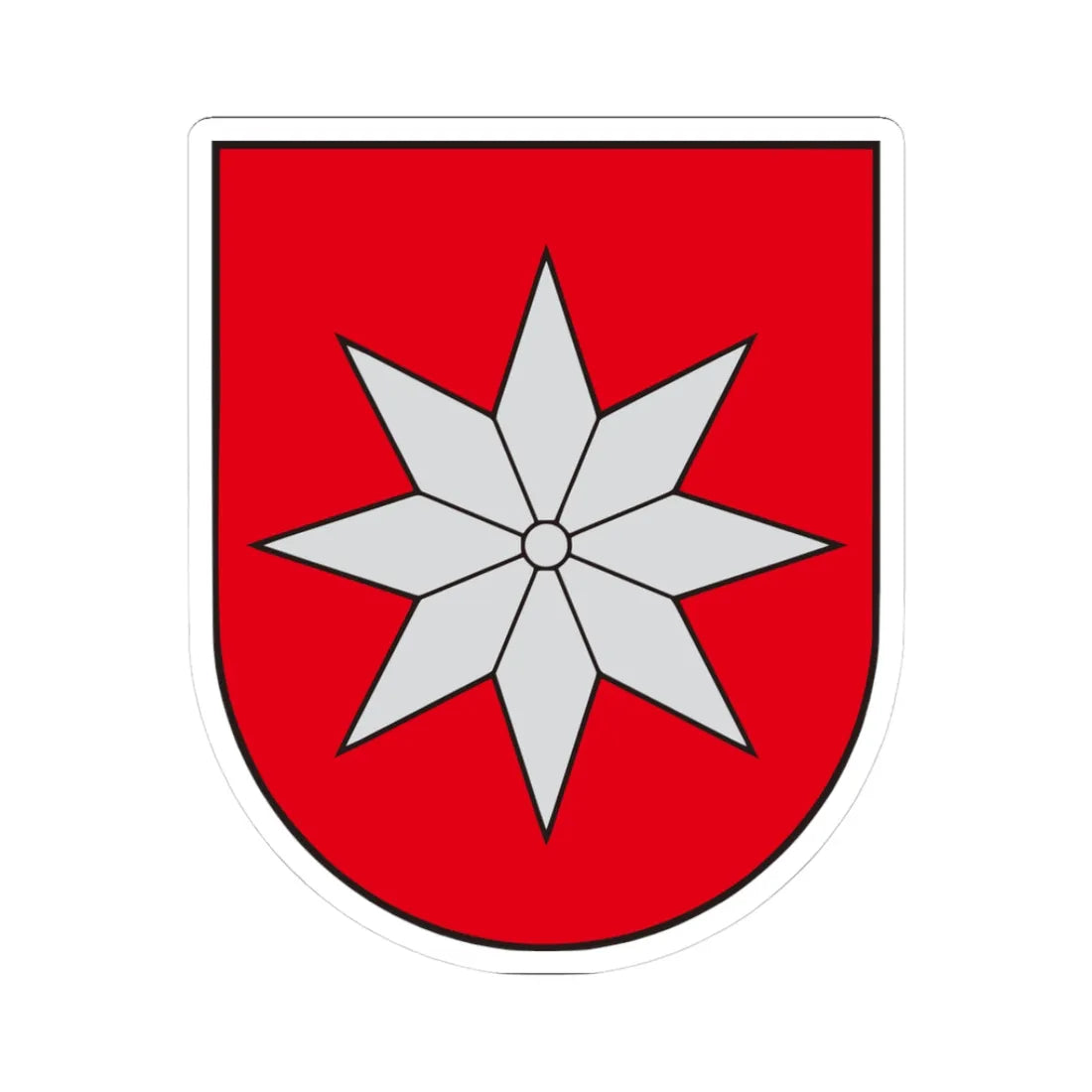 LTU Balninkai COA (Lithuania) (Coat of Arms) STICKER Vinyl Kiss-Cut Decal 3 Inch White - The Sticker Space