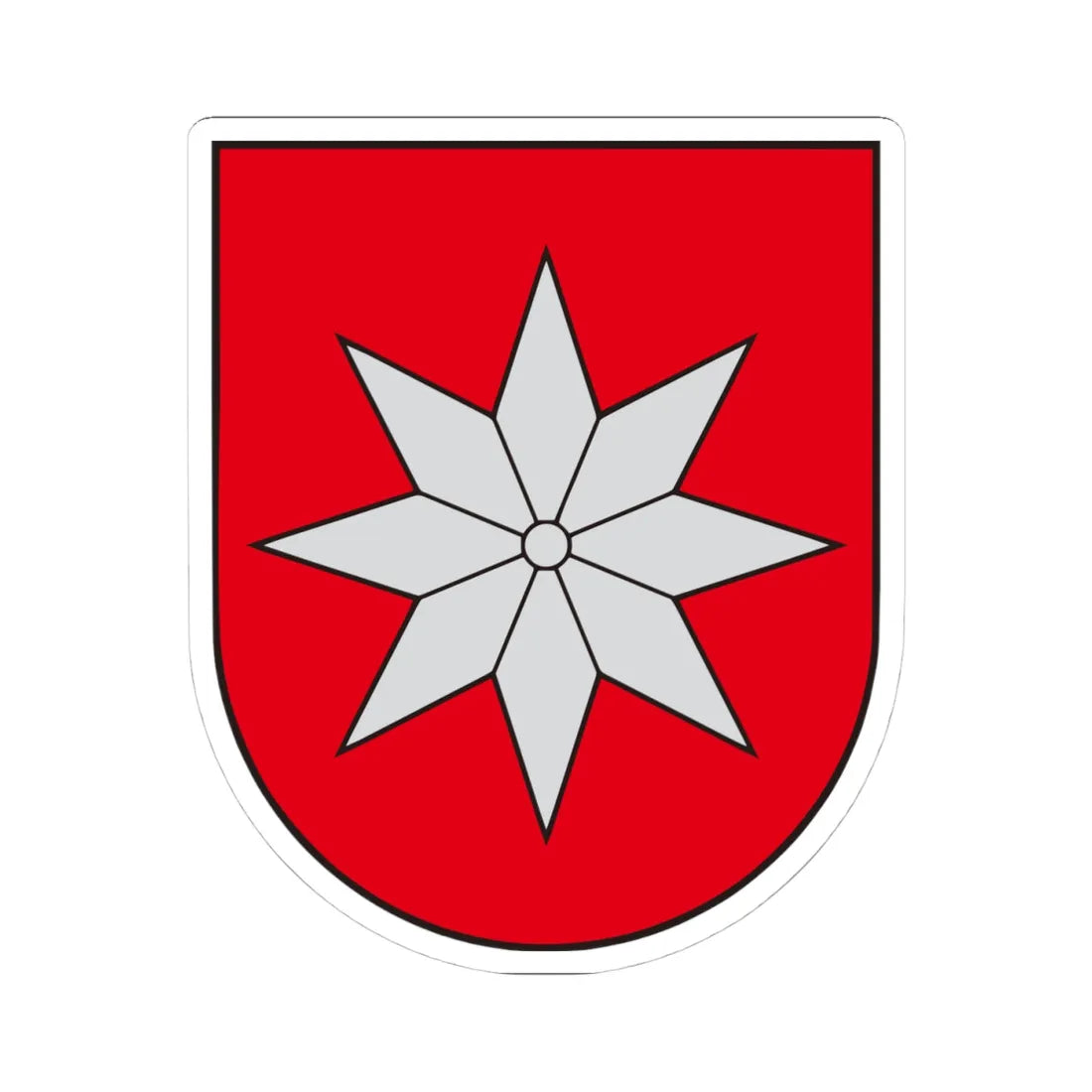 LTU Balninkai COA (Lithuania) (Coat of Arms) STICKER Vinyl Kiss-Cut Decal 4 Inch White - The Sticker Space