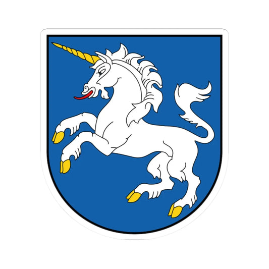 LTU Merkinė COA (Lithuania) (Coat of Arms) STICKER Vinyl Kiss-Cut Decal 2 Inch White - The Sticker Space