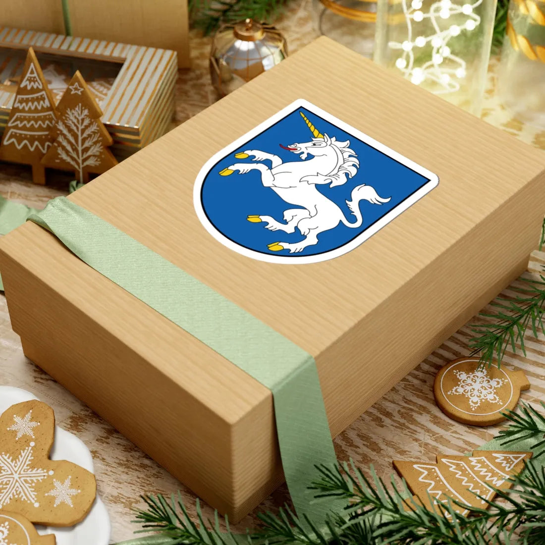 LTU Merkinė COA (Lithuania) (Coat of Arms) STICKER Vinyl Kiss-Cut Decal - The Sticker Space