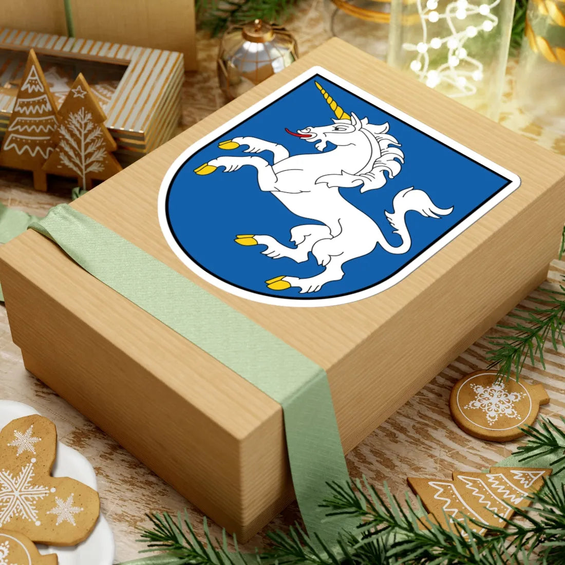 LTU Merkinė COA (Lithuania) (Coat of Arms) STICKER Vinyl Kiss-Cut Decal - The Sticker Space