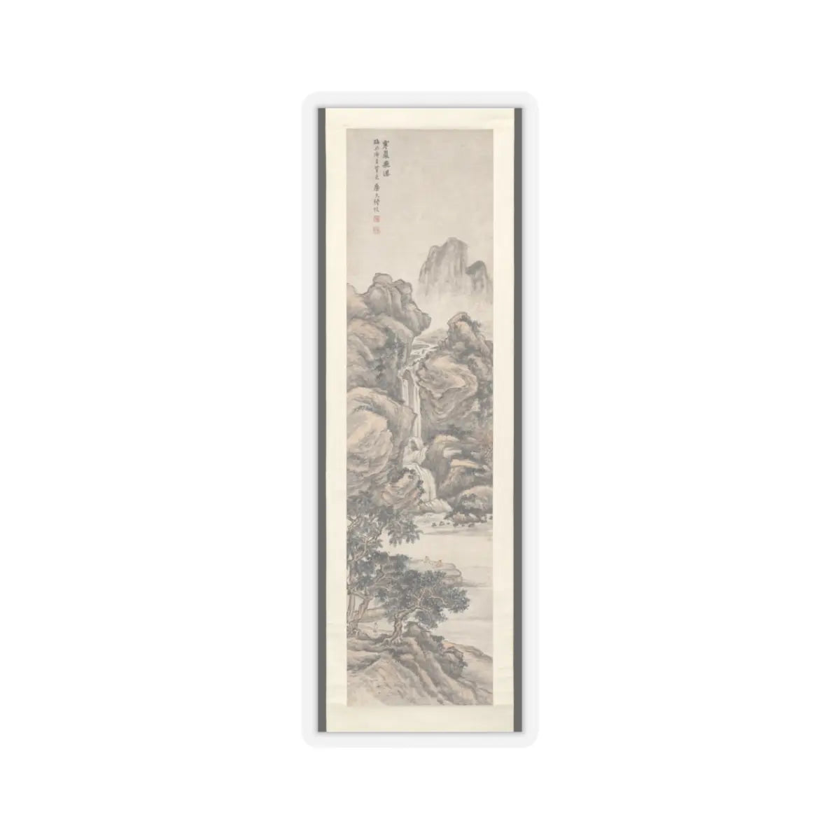 Lu Hui - Waterfall on a Cold Cliff - unknown v1 - STICKER Vinyl Kiss-Cut Decal