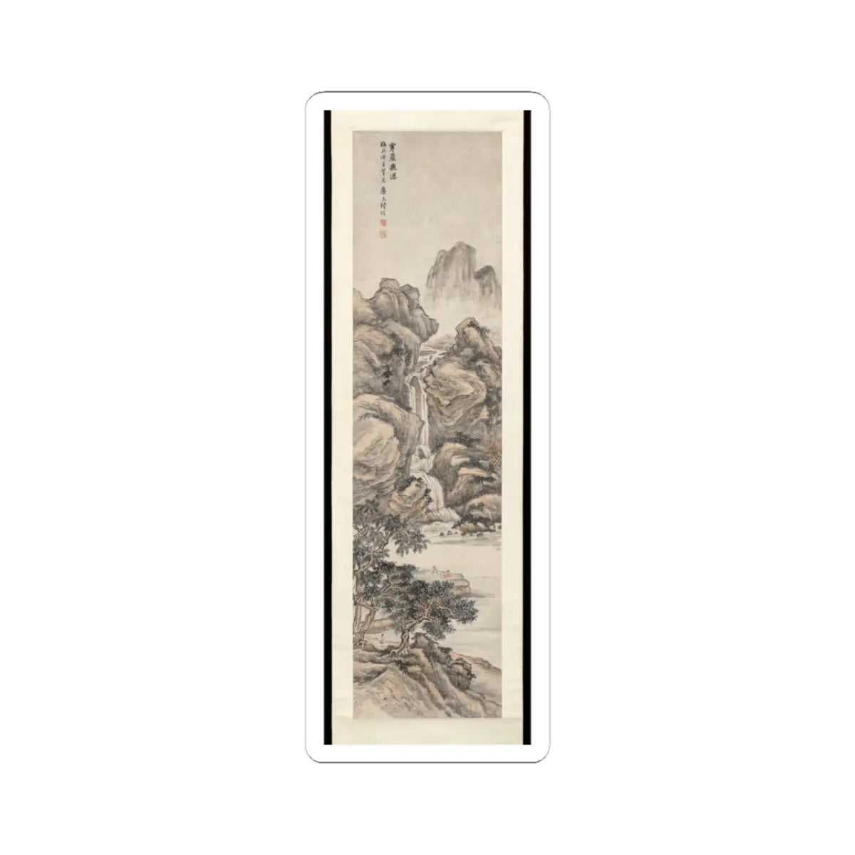 Lu Hui - Waterfall on a Cold Cliff - unknown v1 - STICKER Vinyl Kiss-Cut Decal
