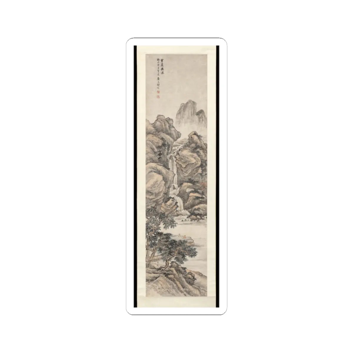 Lu Hui - Waterfall on a Cold Cliff - unknown v1 - STICKER Vinyl Kiss-Cut Decal