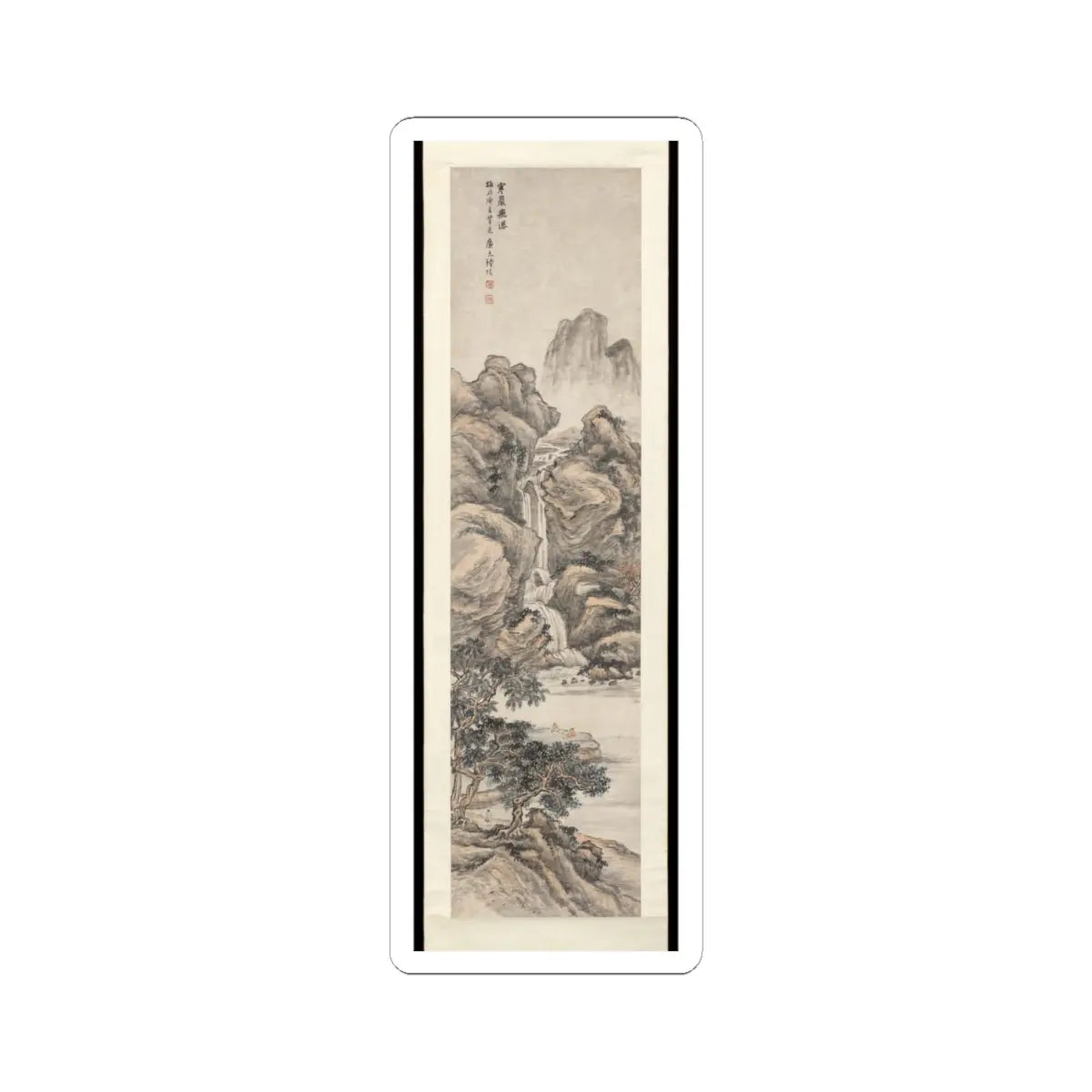 Lu Hui - Waterfall on a Cold Cliff - unknown v1 - STICKER Vinyl Kiss-Cut Decal