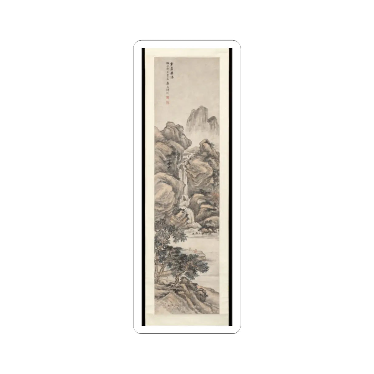 Lu Hui - Waterfall on a Cold Cliff - unknown v1 - STICKER Vinyl Kiss-Cut Decal