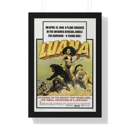 LUANA 1968 - Framed Movie Poster 16″ x 24″ Black - The Sticker Space