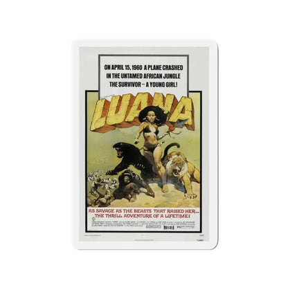 LUANA 1968 Movie Poster - Refrigerator Magnet 3 Inch Die-Cut - The Sticker Space