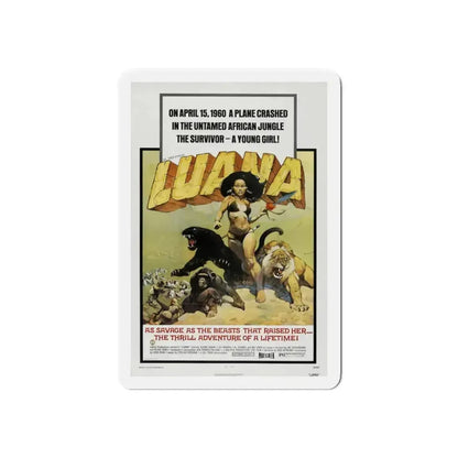 LUANA 1968 Movie Poster - Refrigerator Magnet 6 Inch Die-Cut - The Sticker Space