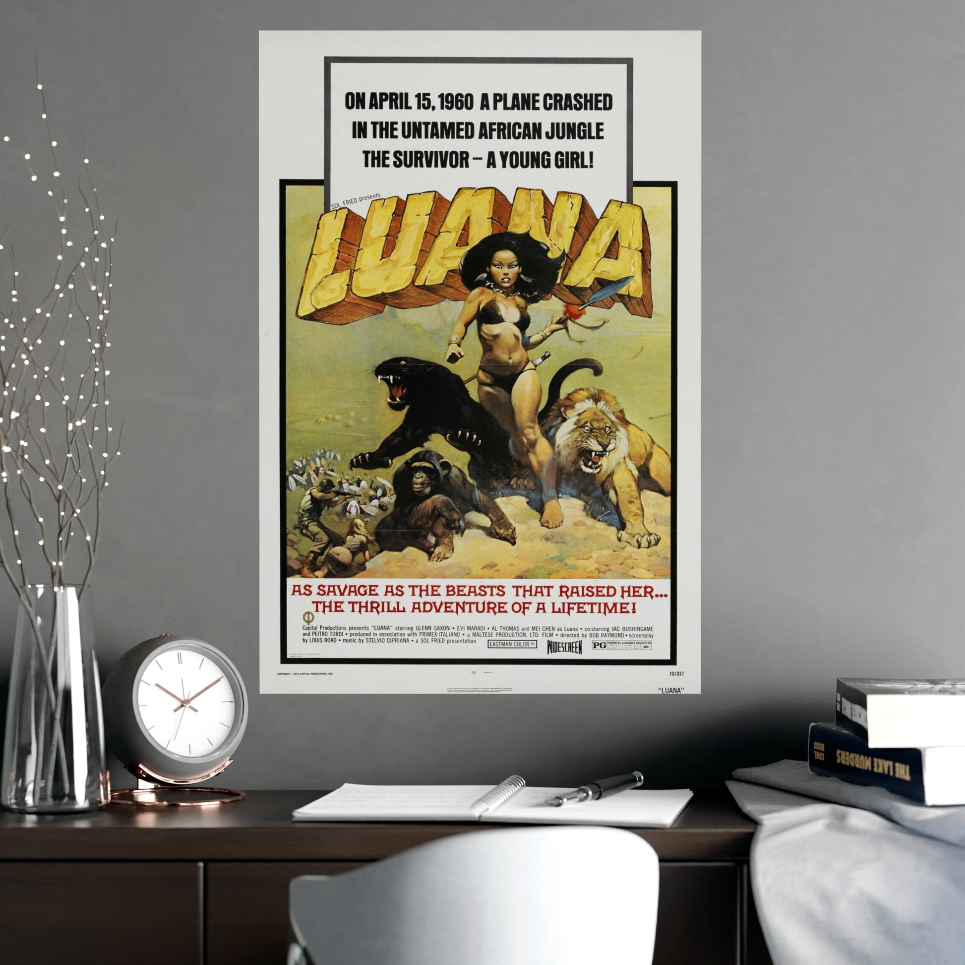 LUANA 1968 - Paper Movie Poster-The Sticker Space