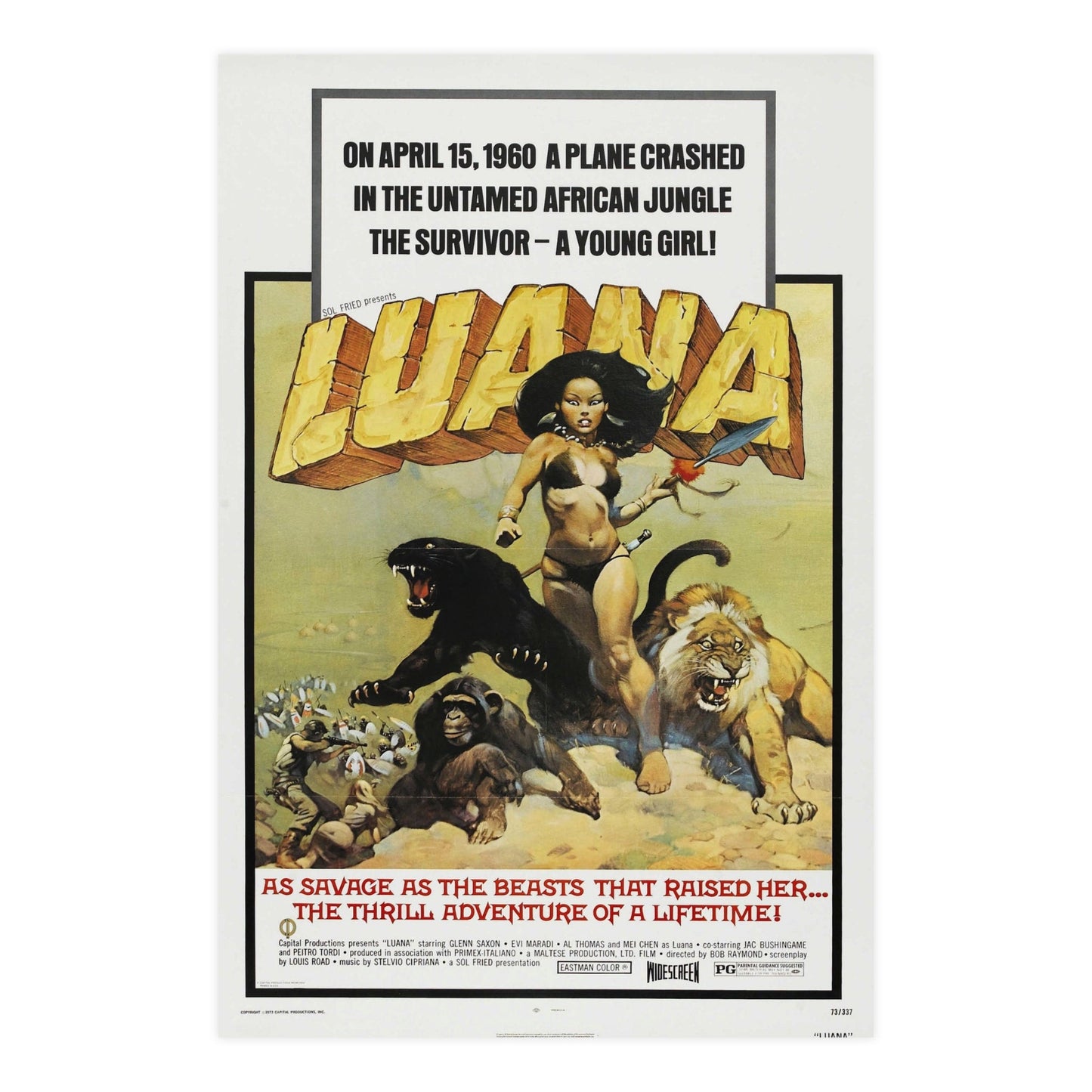 LUANA 1968 - Paper Movie Poster-24″ x 36″ (Vertical)-The Sticker Space
