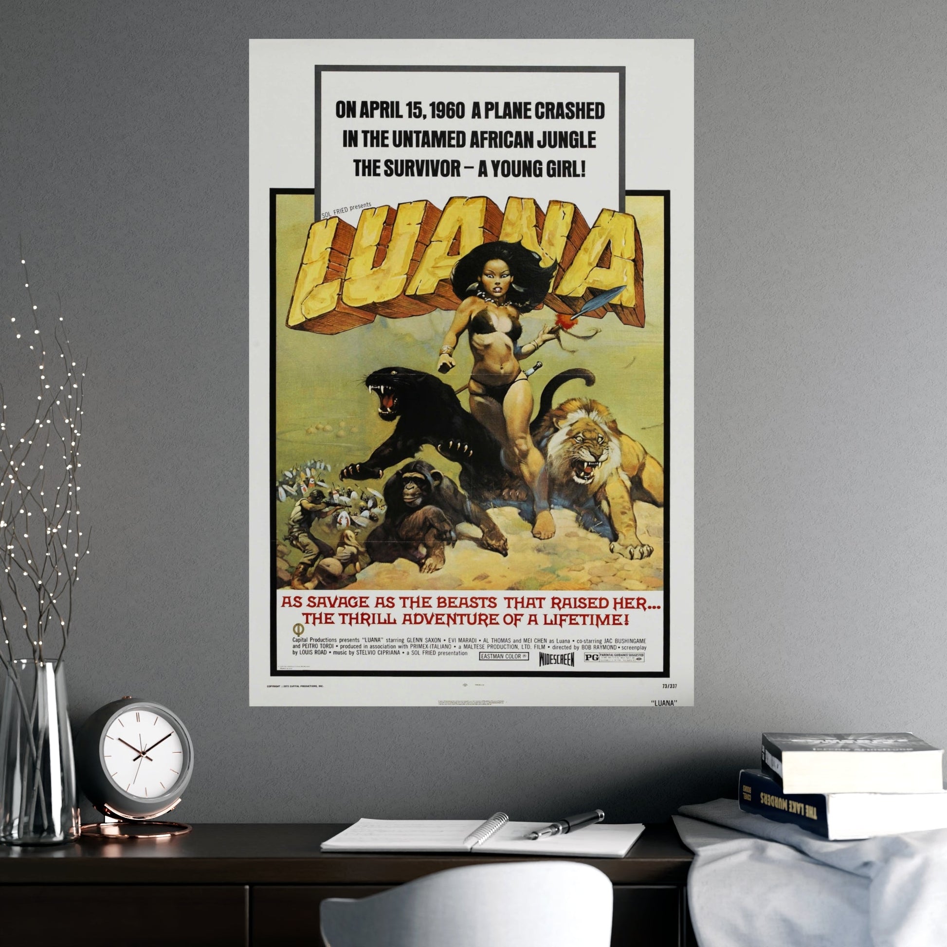 LUANA 1968 - Paper Movie Poster-The Sticker Space