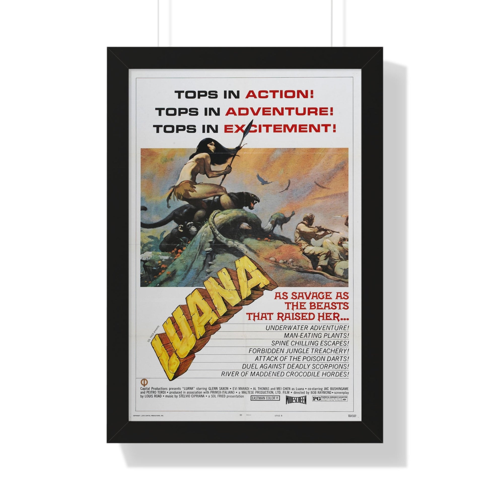 LUANA (2) 1968 - Framed Movie Poster-16″ x 24″-The Sticker Space