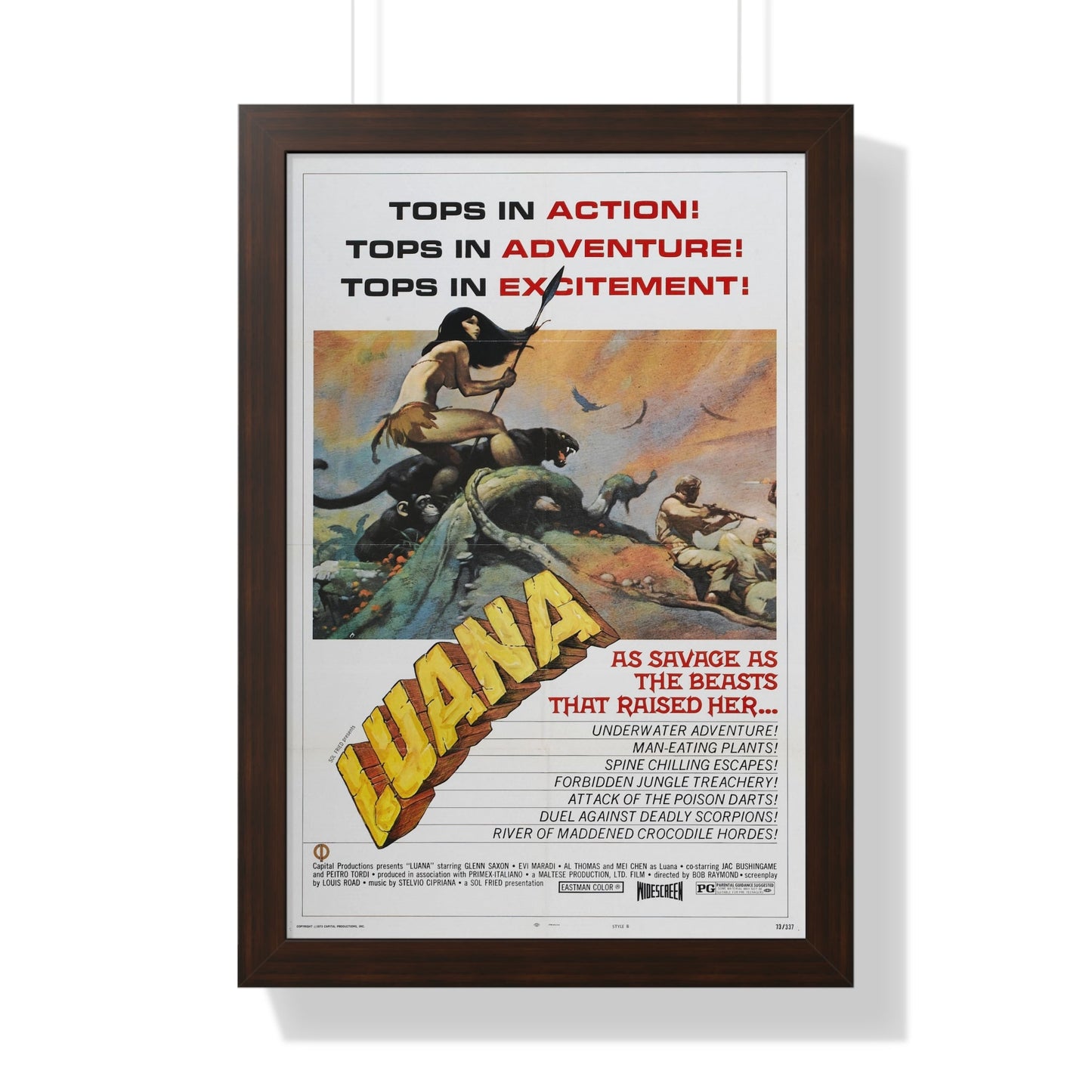 LUANA (2) 1968 - Framed Movie Poster-16″ x 24″-The Sticker Space