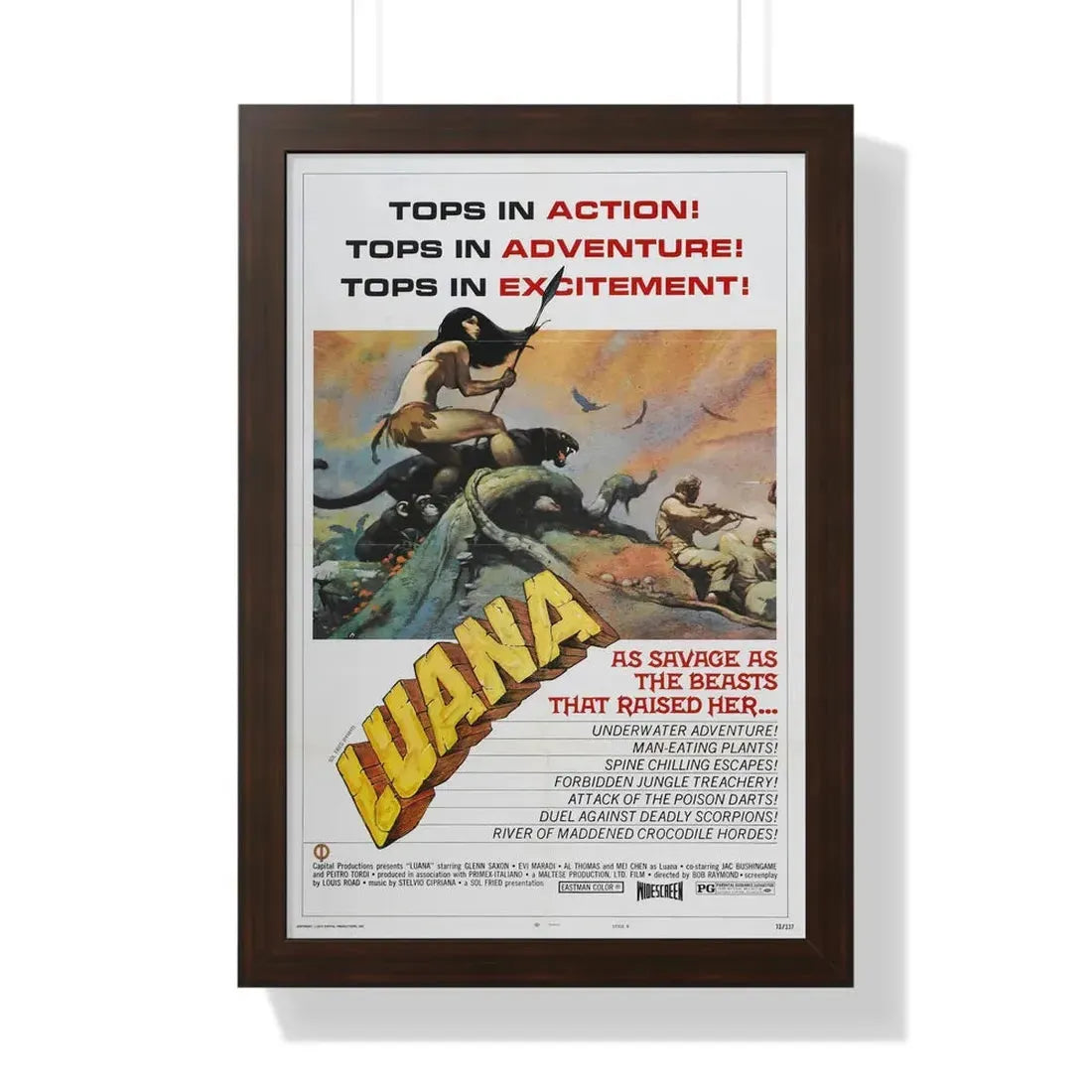 LUANA (2) 1968 - Framed Movie Poster - The Sticker Space