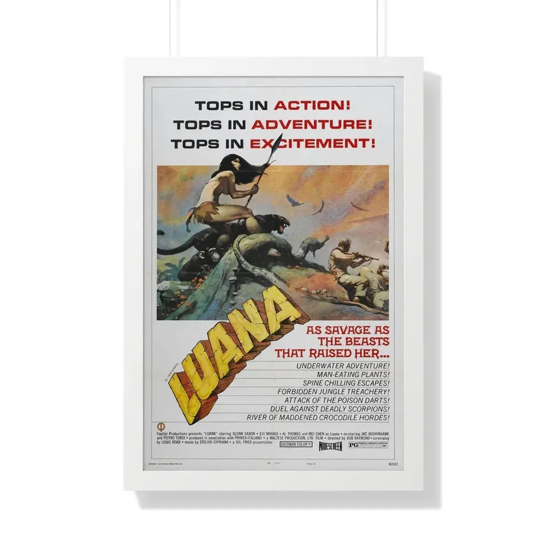 LUANA (2) 1968 - Framed Movie Poster - The Sticker Space