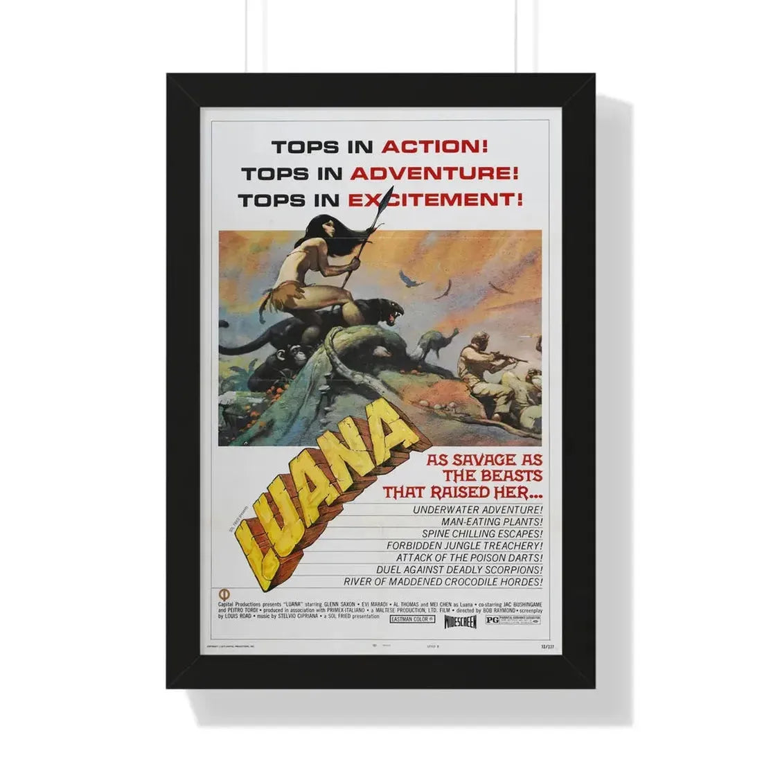 LUANA (2) 1968 - Framed Movie Poster - The Sticker Space