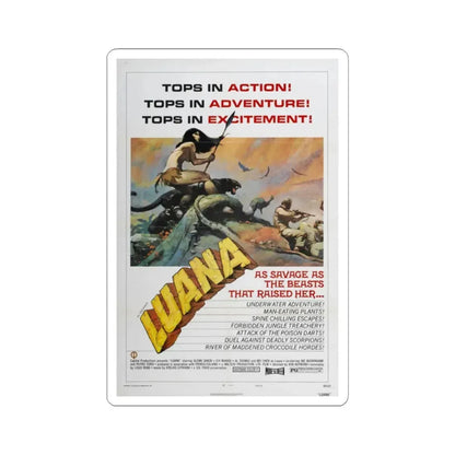 LUANA (2) 1968 Movie Poster - STICKER Vinyl Kiss-Cut Decal 2 Inch White - The Sticker Space