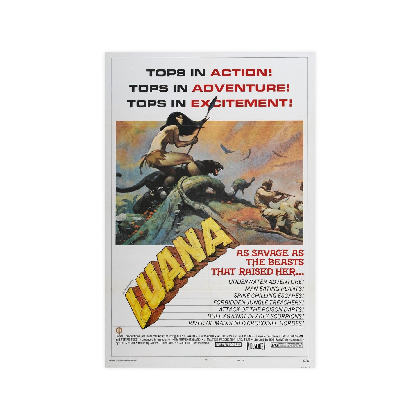 LUANA (2) 1968 - Paper Movie Poster-12″ x 18″ (Vertical)-The Sticker Space
