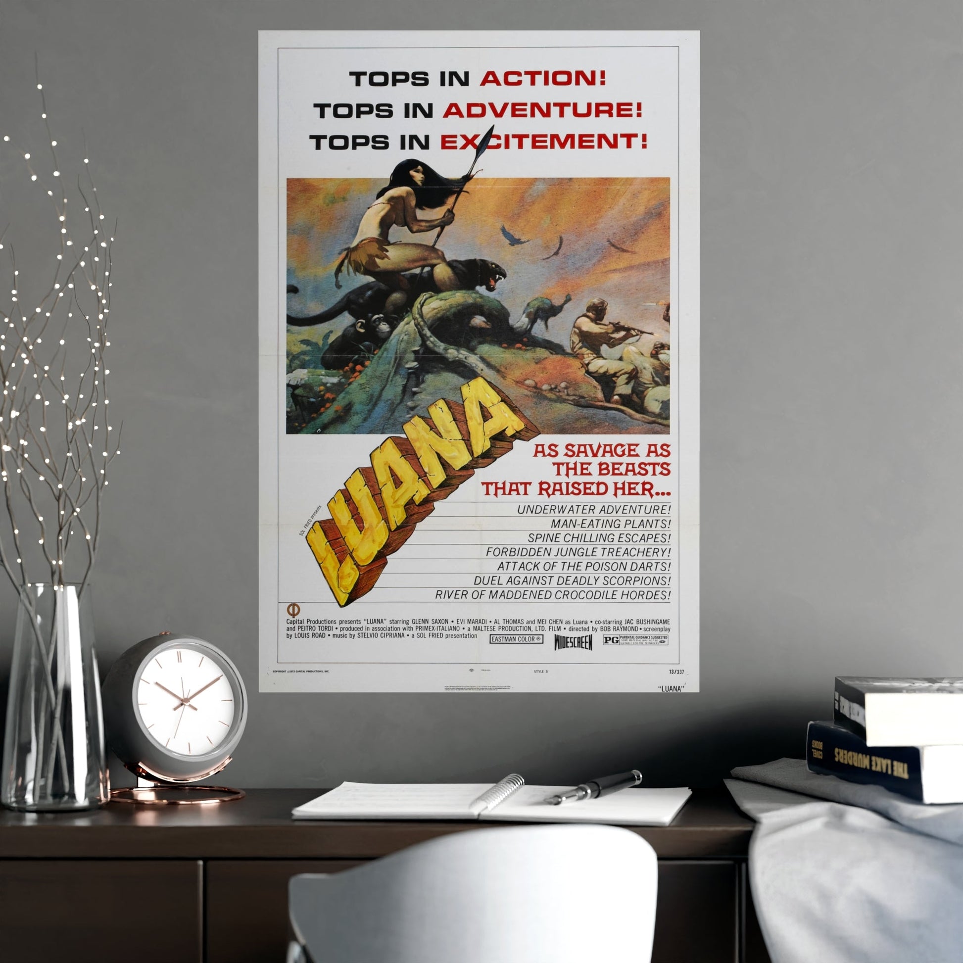 LUANA (2) 1968 - Paper Movie Poster-The Sticker Space