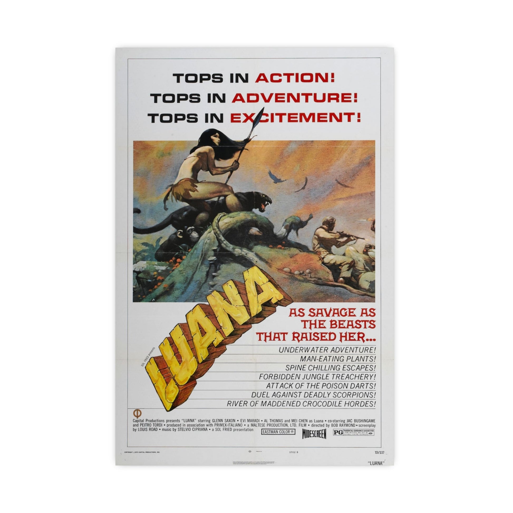 LUANA (2) 1968 - Paper Movie Poster-16″ x 24″ (Vertical)-The Sticker Space