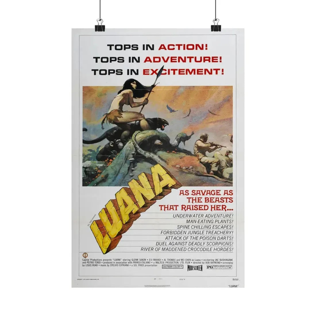 LUANA (2) 1968 - Paper Movie Poster - The Sticker Space