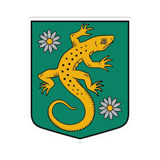 Lubes pagasta ģerbonis (Latvia) (Coat of Arms) STICKER Vinyl Kiss-Cut Decal 2 Inch White - The Sticker Space