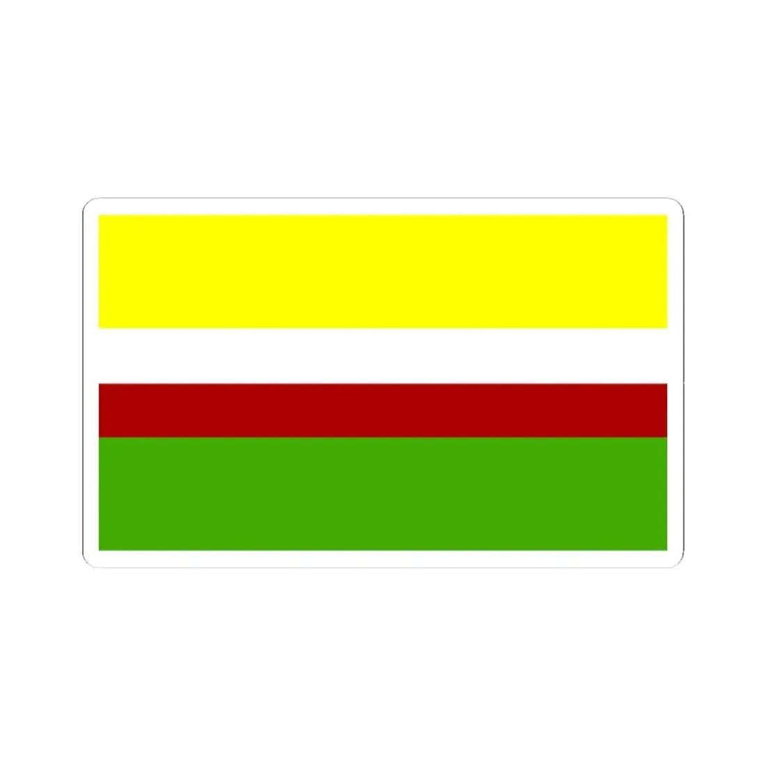 Lubuskie flaga (Poland) STICKER Vinyl Kiss-Cut Decal 3 Inch White - The Sticker Space