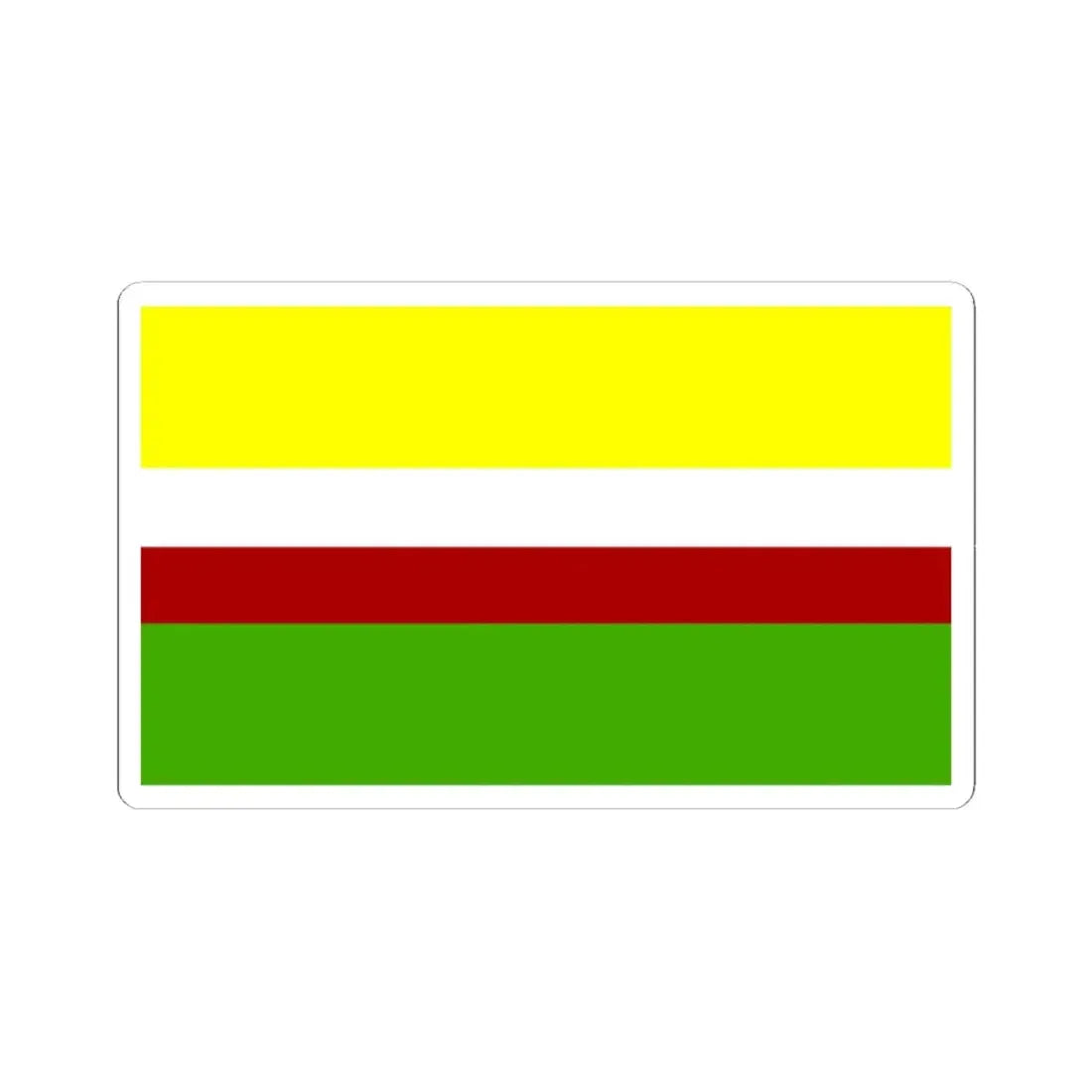 Lubuskie flaga (Poland) STICKER Vinyl Kiss-Cut Decal 4 Inch White - The Sticker Space