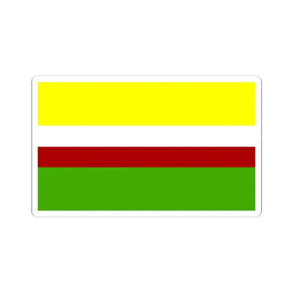 Lubuskie flaga (Poland) STICKER Vinyl Kiss-Cut Decal 4 Inch White - The Sticker Space