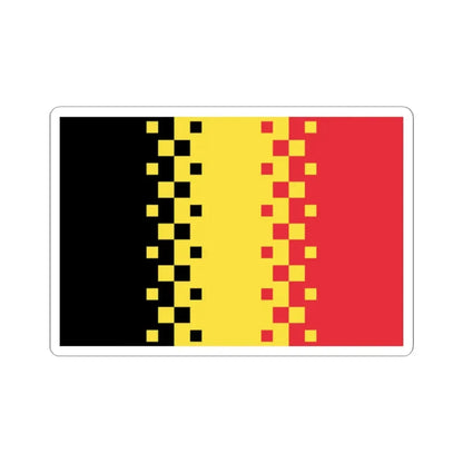 Luc Swinnens 2008 Belgian Flag Proposal (Belgium) STICKER Vinyl Kiss-Cut Decal 2 Inch White - The Sticker Space