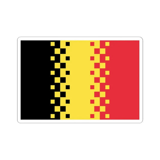 Luc Swinnens 2008 Belgian Flag Proposal (Belgium) STICKER Vinyl Kiss-Cut Decal 2 Inch White - The Sticker Space