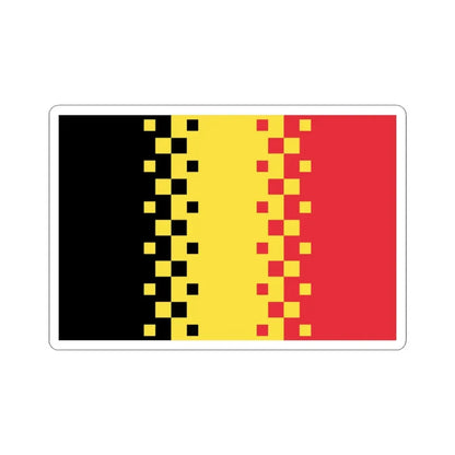 Luc Swinnens 2008 Belgian Flag Proposal (Belgium) STICKER Vinyl Kiss-Cut Decal 3 Inch White - The Sticker Space