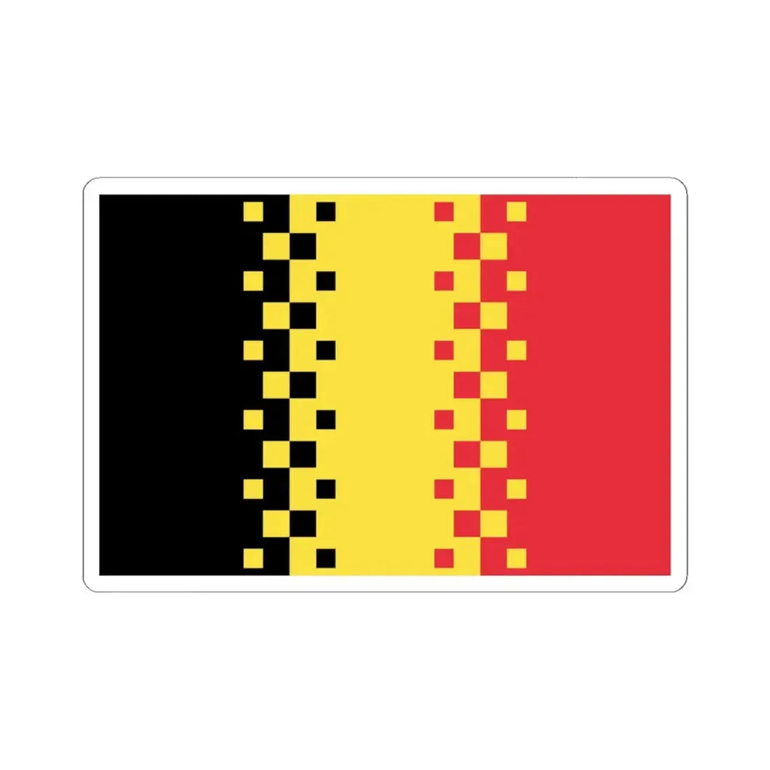 Luc Swinnens 2008 Belgian Flag Proposal (Belgium) STICKER Vinyl Kiss-Cut Decal 6 Inch White - The Sticker Space