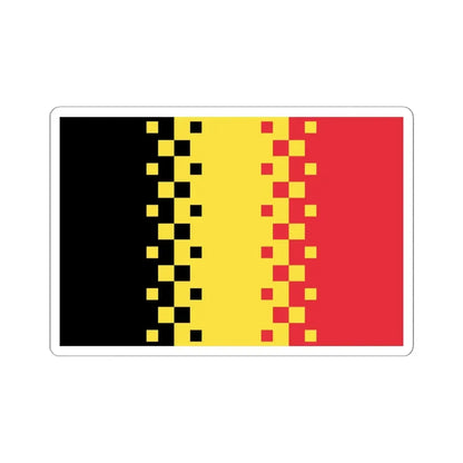 Luc Swinnens 2008 Belgian Flag Proposal (Belgium) STICKER Vinyl Kiss-Cut Decal 6 Inch White - The Sticker Space