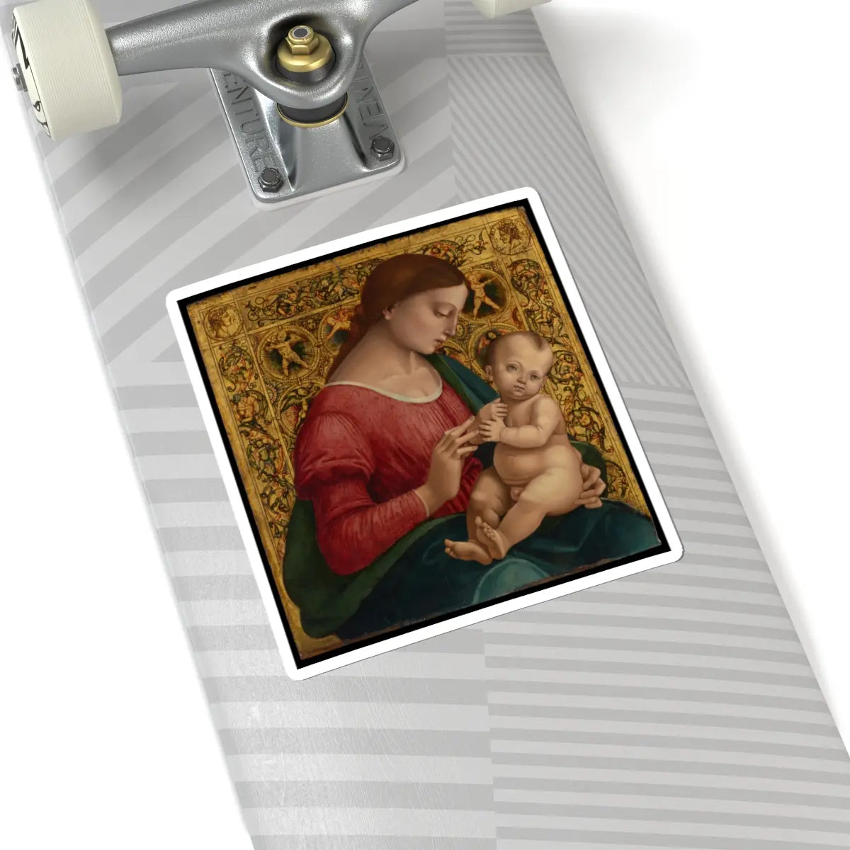 SKU:TSS-STICK-LCSGN-6X6-1N1YO Sizes:6" × 6" Types:White