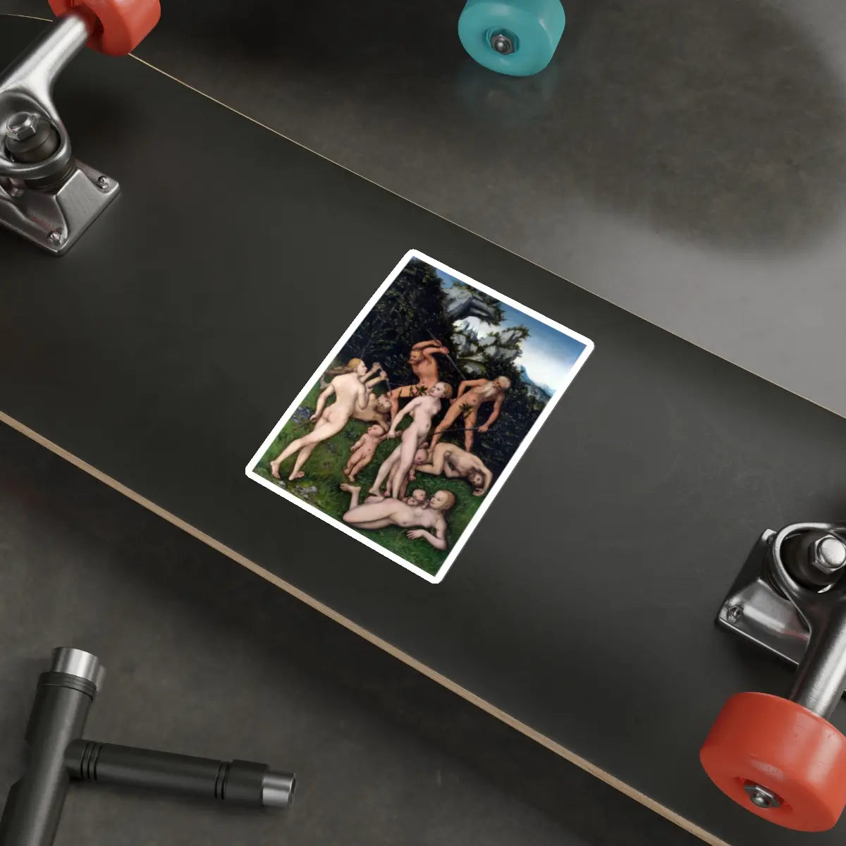 SKU:16471541920005144228 Sticker types:White Shape:Die-Cut Sizes:5" × 5"