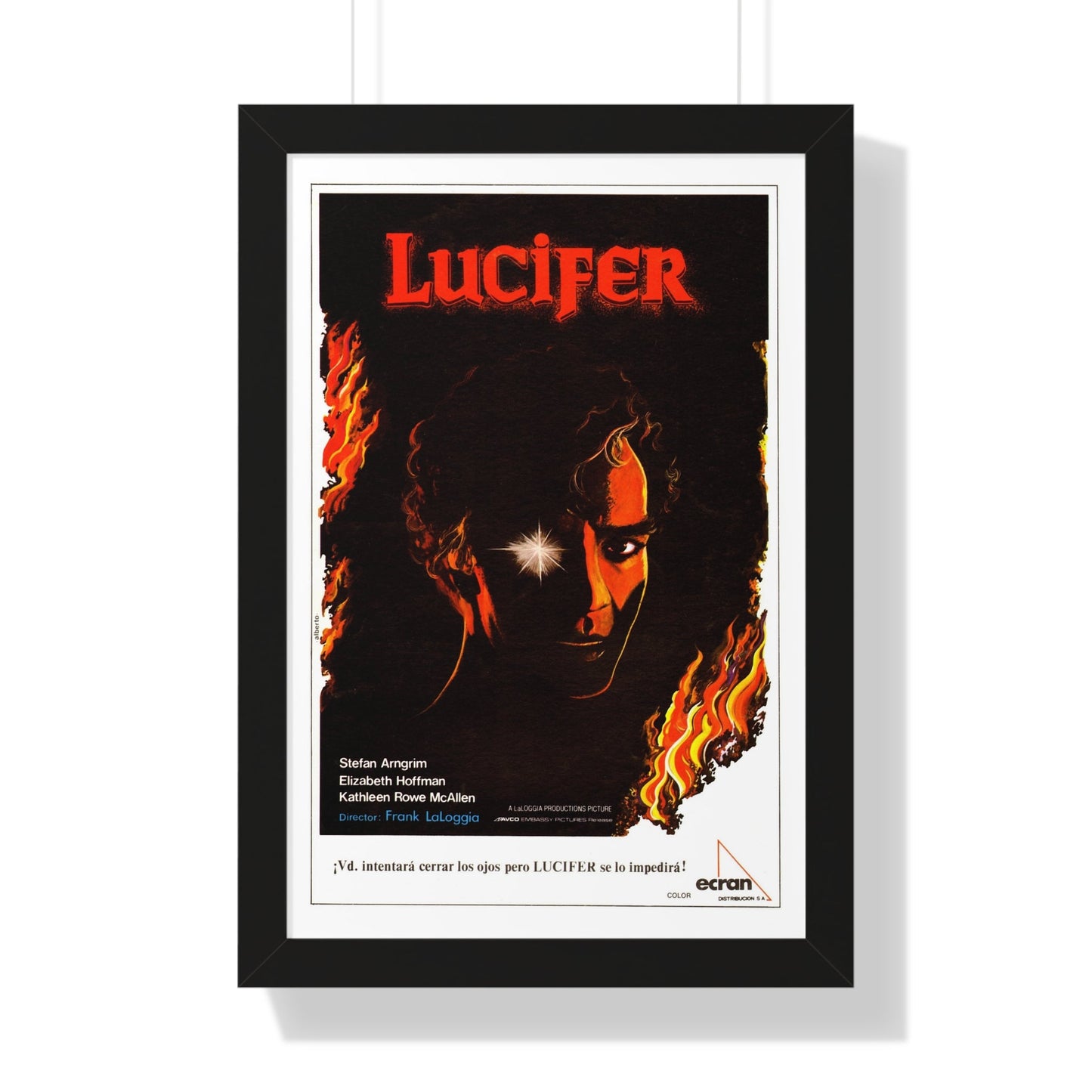 LUCIFER (FEAR NO EVIL) 1981 - Framed Movie Poster-16″ x 24″-The Sticker Space