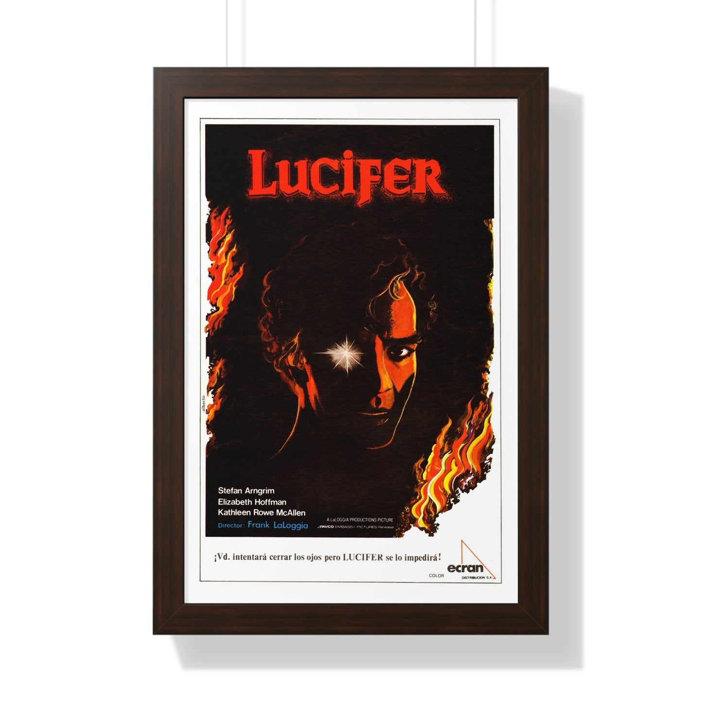 LUCIFER (FEAR NO EVIL) 1981 - Framed Movie Poster-16″ x 24″-The Sticker Space