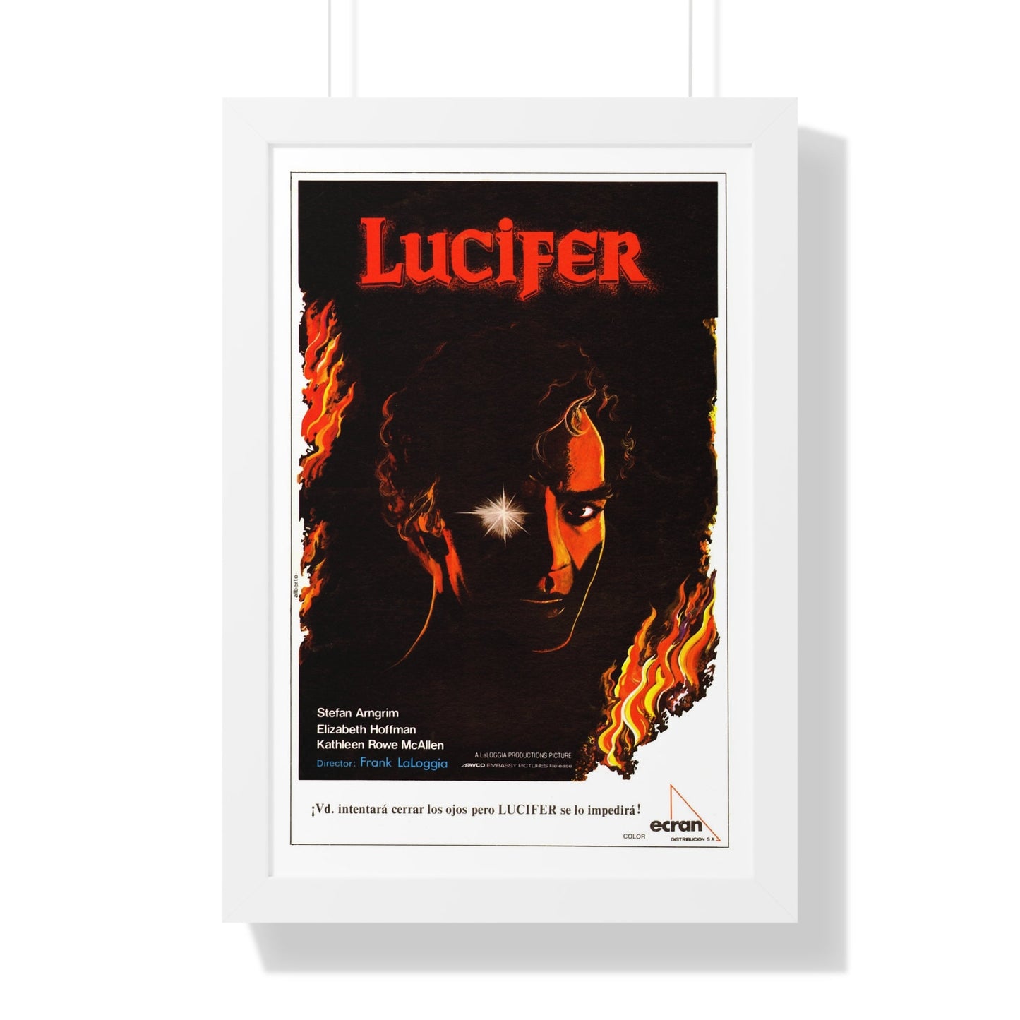 LUCIFER (FEAR NO EVIL) 1981 - Framed Movie Poster-16″ x 24″-The Sticker Space