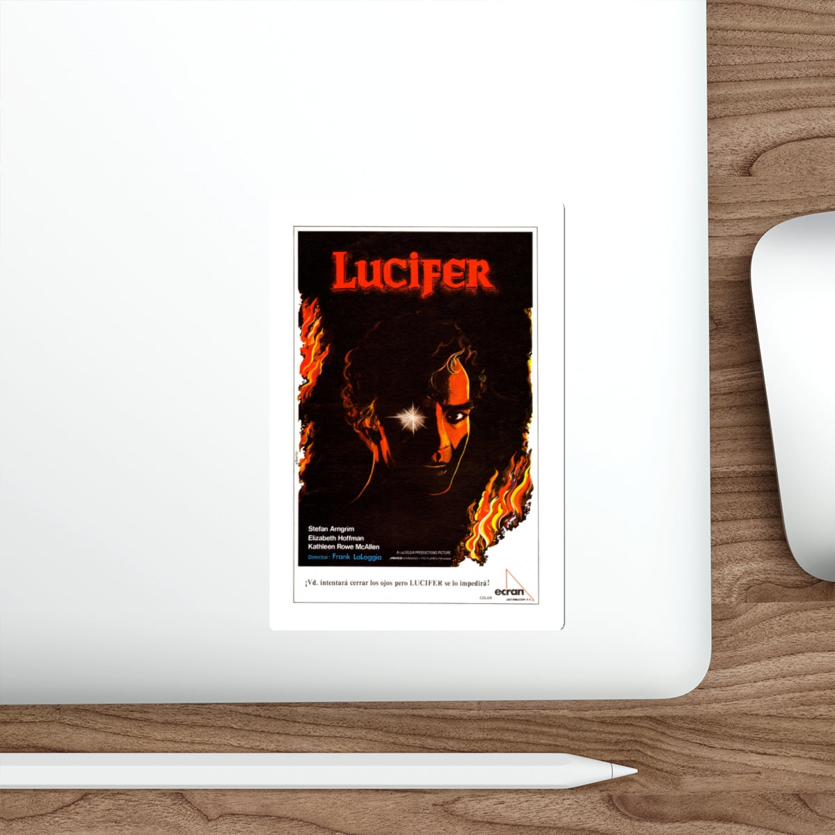 LUCIFER (FEAR NO EVIL) 1981 Movie Poster STICKER Vinyl Die-Cut Decal-The Sticker Space